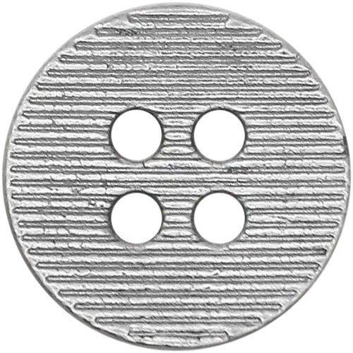  4 Delikli Çizgi Desenli Düğme - SB37